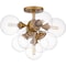 Quoizel Glinda Semi Flush 5 Lights Brushed Weathered Br GLI1720BWS - alternate 3